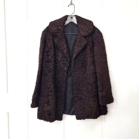 Curly Lamb Vintage Jacket Vintage 1960s